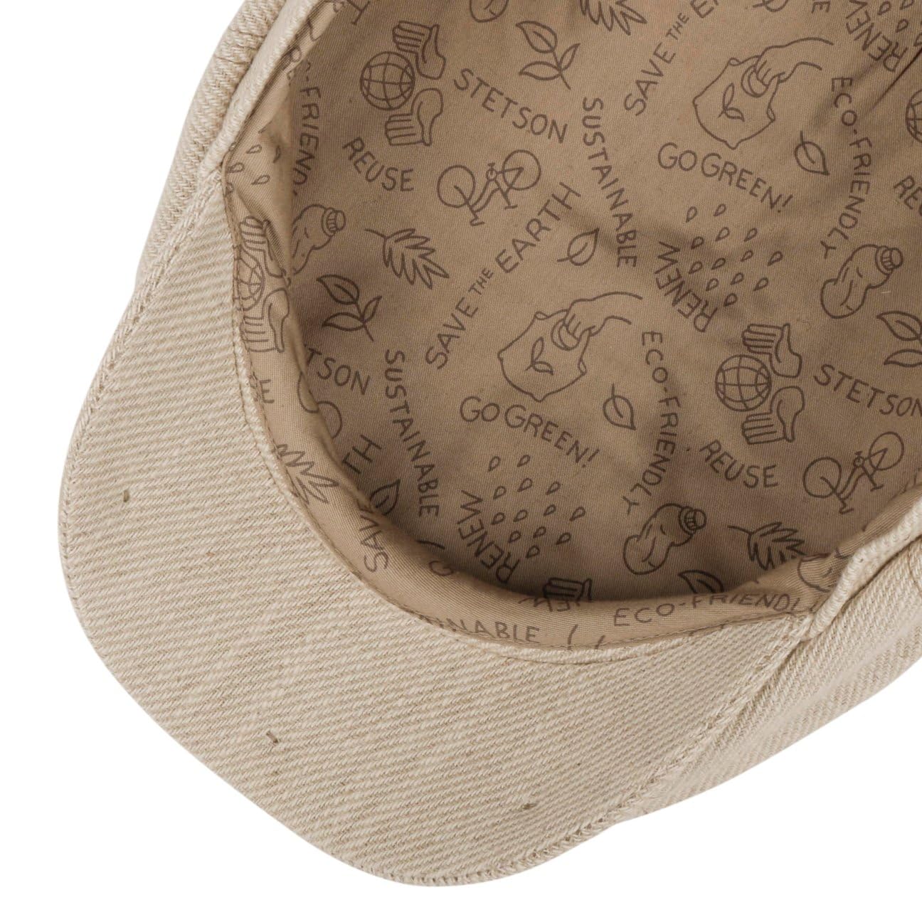 stetson-hatteras-sustainable-uni-twill-flatcap-hellbeige-made-in-eu image 4