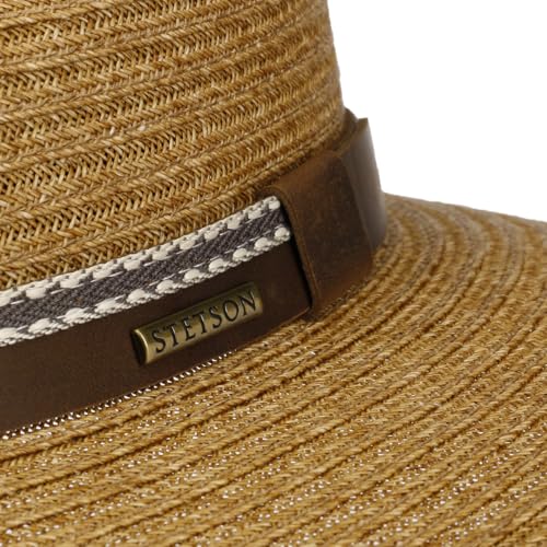 stetson-mandeco-toyo-strohhut-traveller-natur-mit-lederband-unisex image 8