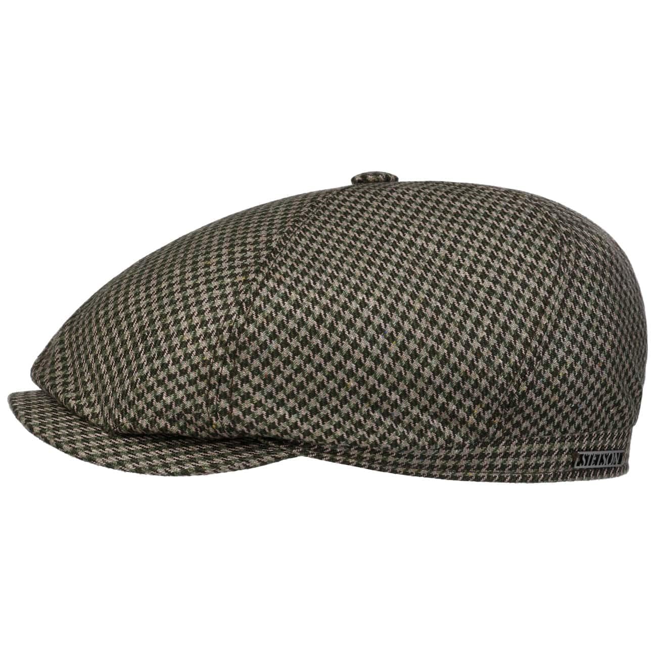 stetson-silk-houndstooth-flatcap-seiden-flatcap-hahnentritt image 5