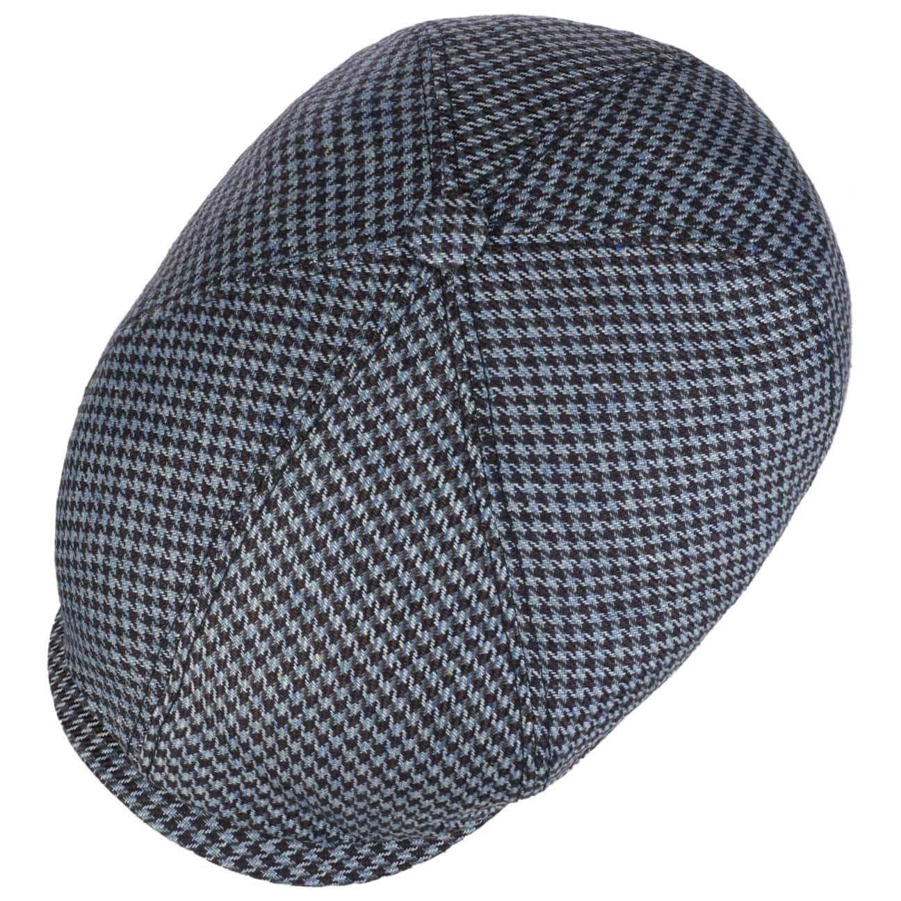 stetson-silk-houndstooth-flatcap-seiden-flatcap-hahnentritt image 2