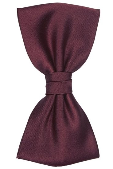 hemley-fliege-seide-satin-wien-uni-weinrot image 1