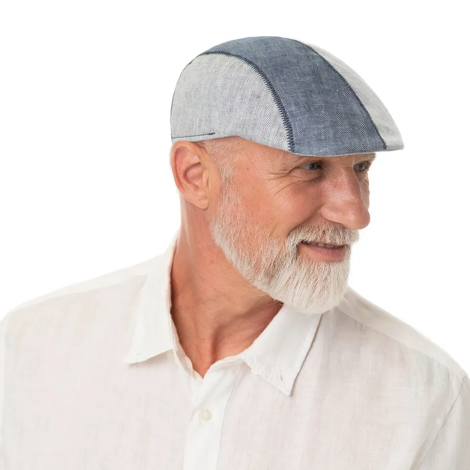 mayser-prince-twotone-leinen-flatcap-herren image 1