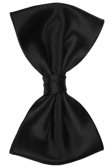 hemley-fliege-seide-satin-wien-uni-schwarz image 1