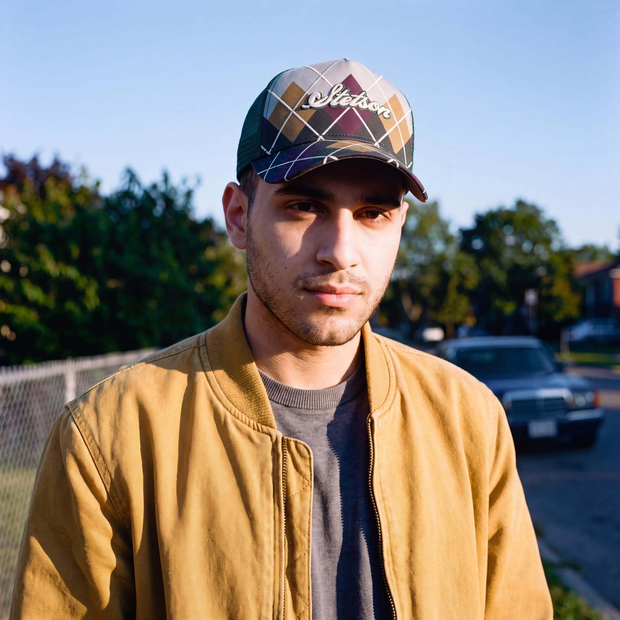 stetson-madison-truckercap-argyle-check-snapback-herren image 2