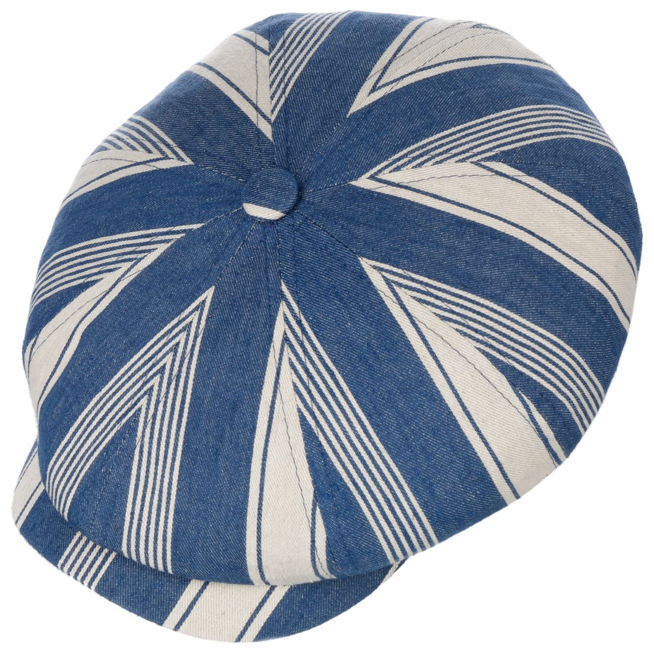 stetson-hatteras-twotone-stripes-flatcap-leinen-baumwollmix-herren image 3