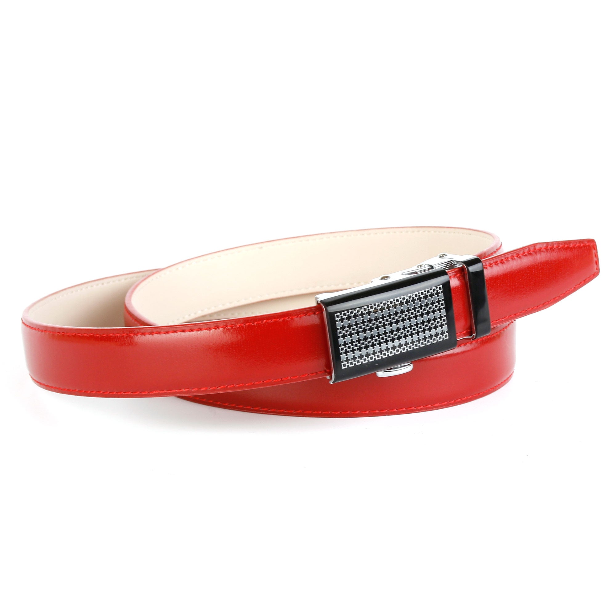 anthoni-crown-1588r-schmaler-business-g-rtel-rot-dameng-rtel-automatik-2-5-cm image 1