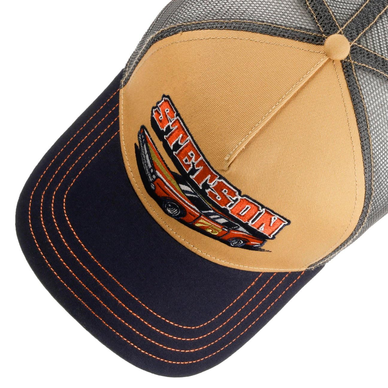 stetson-muscle-car-75-truckercap-stoffcap-mit-snapback-baumwolle-retro-design-he image 3