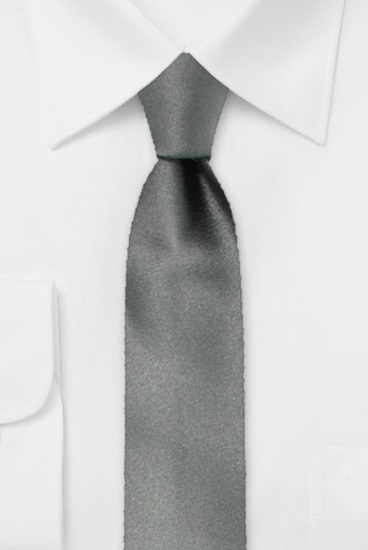 ascot-krawatte-uni-satin-grau-seidenkrawatte-7-5-x-150-cm image 1