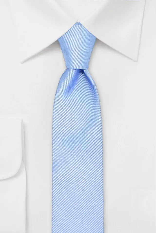 hemley-krawatte-uni-rips-hellblau-100-seide-ca-7-5-cm-x-145-cm-made-in-germany image 1