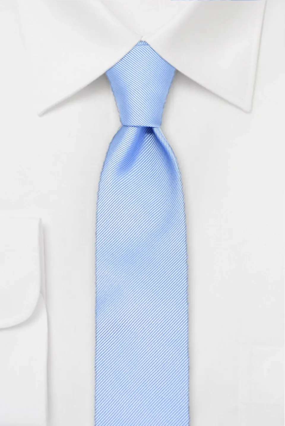 hemley-krawatte-uni-rips-hellblau-100-seide-ca-7-5-cm-x-145-cm-made-in-germany image 1