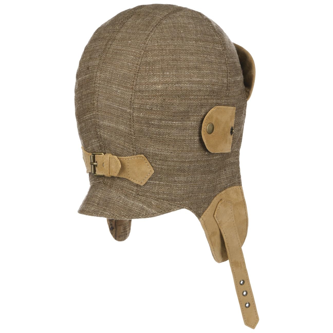 stetson-convertible-fliegerm-tze-unisex-herringbone-leinen-seide-baumwolle-made- image 3