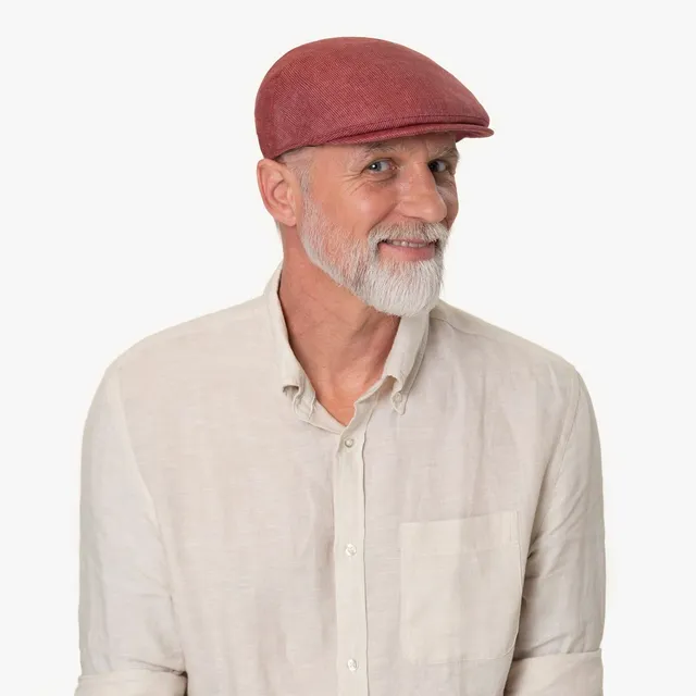 mayser-sidney-leinen-stripes-flatcap-herren image 1