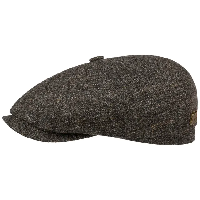 stetson-hatteras-since-1865-flatcap-grau-meliert-wollcap-herren image 1