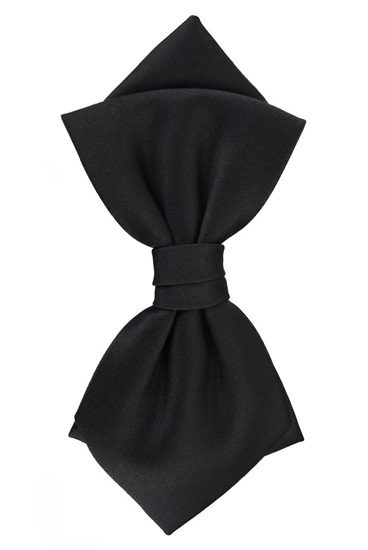 hemley-fliege-seide-satin-napoli-uni-schwarz-6-cm image 1