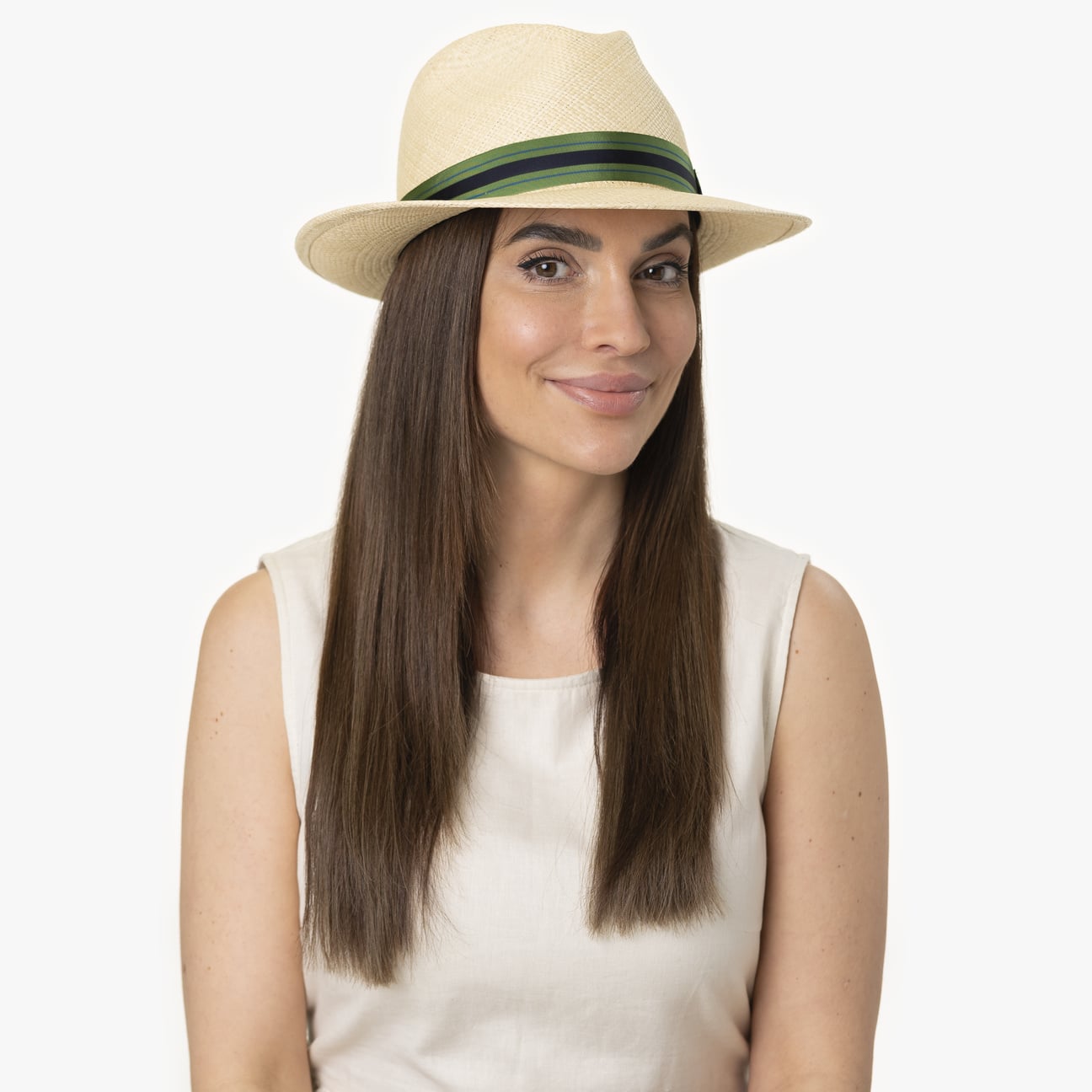 mayser-albenga-green-stripes-panamahut-herren image 1