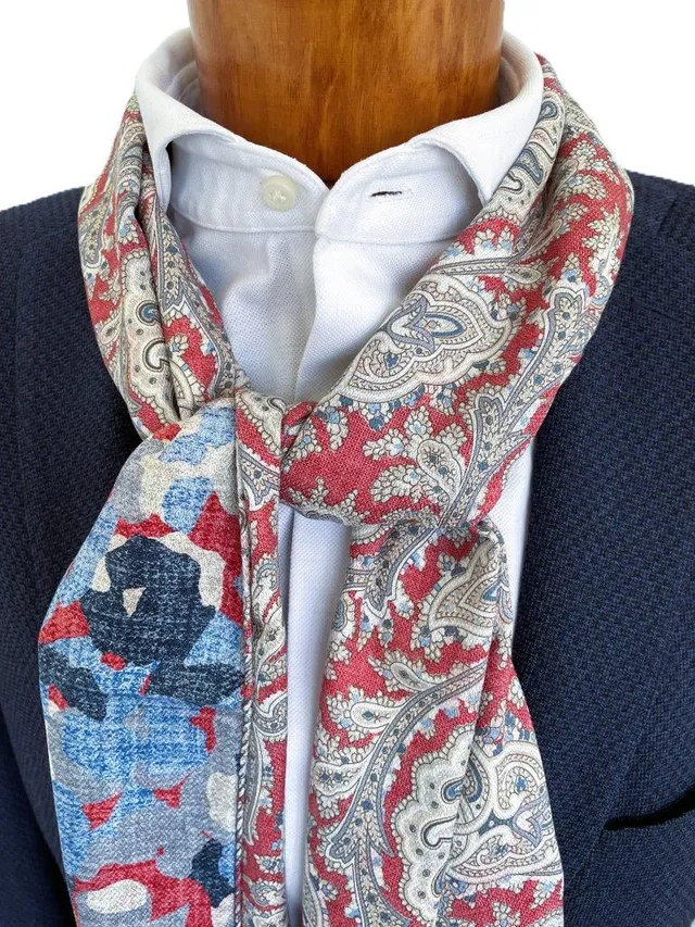 hemley-wendeschal-seide-paisley-fantasie-rot-blau-30-x-180-cm image 1
