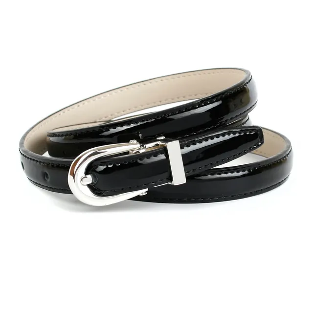 anthoni-crown-damen-lacklederg-rtel-schwarz-13s00l-1-4-cm-schmal-dornschlie-e-si image 1