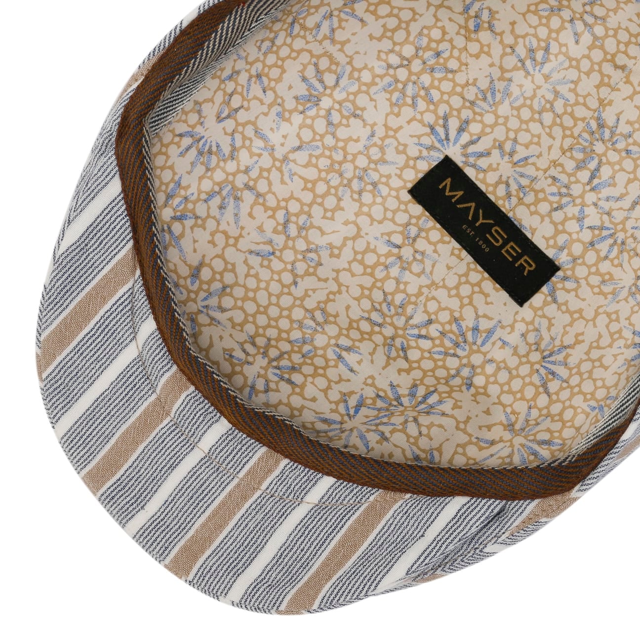 mayser-sidney-stripes-cotton-flatcap-f-r-herren-flatcap-aus-baumwolle-mit-futter image 3