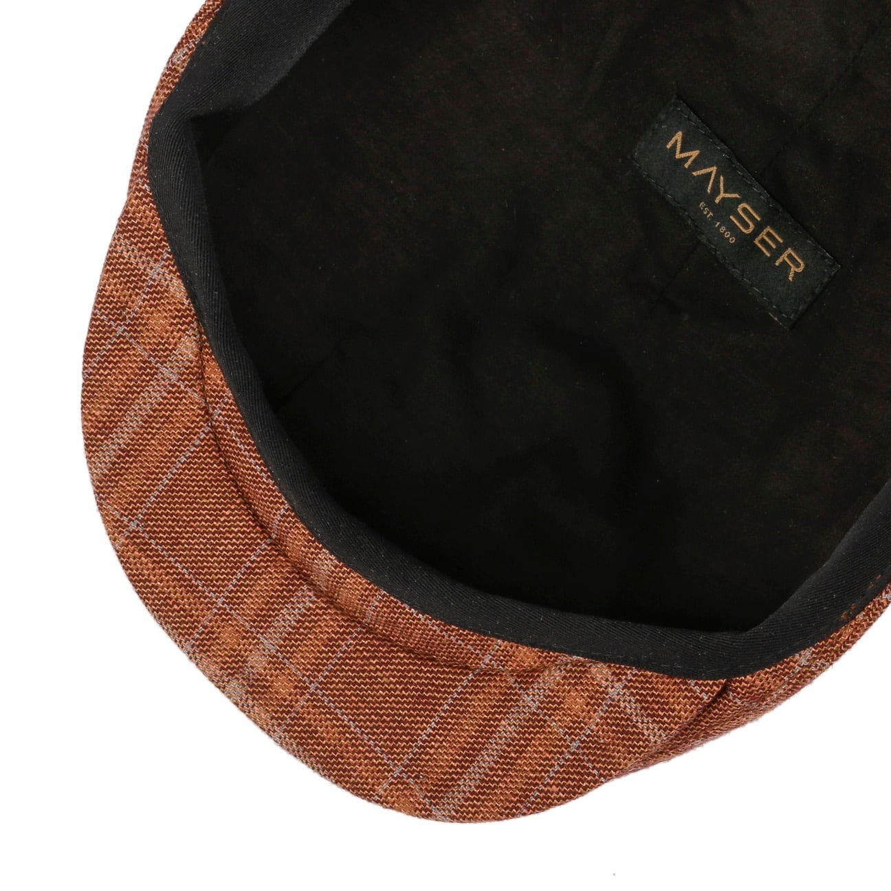 mayser-sidney-flatcap-leinen-schurwolle-karo-schieberm-tze image 3