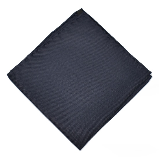 ascot-einstecktuch-100-seide-uni-marine-30-x-30-cm image 1