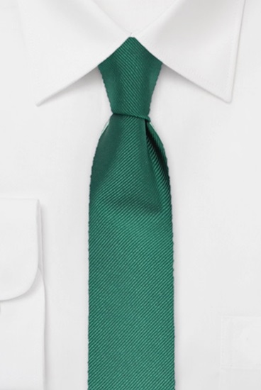 ascot-krawatte-uni-rips-flaschengr-n-seidenkrawatte-7-5-x-150-cm image 1