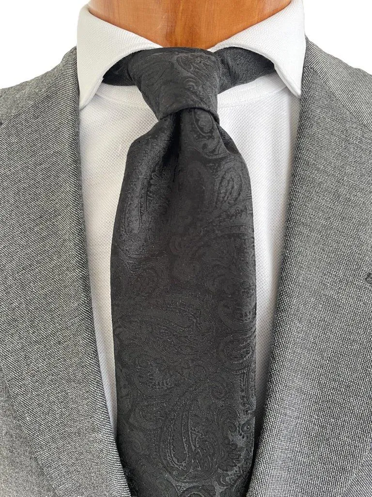hemley-krawatte-seide-paisley-schwarz-festlich-7-5-x-145-cm image 1