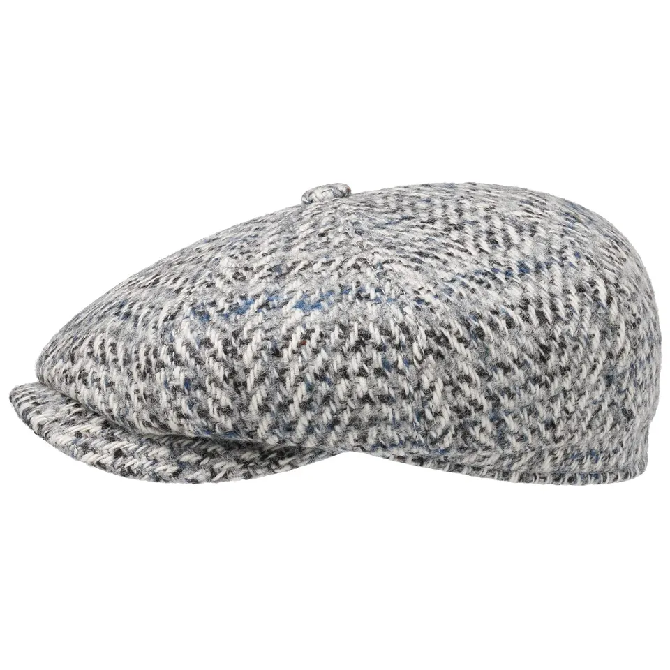 stetson-levico-flatcap-fischgrat-aus-schurwolle-handmade-in-germany image 1
