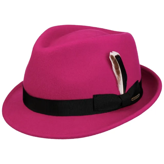 stetson-levamo-trilby-wollhut-wasserabweisend-pink-l-58-59-cm image 1