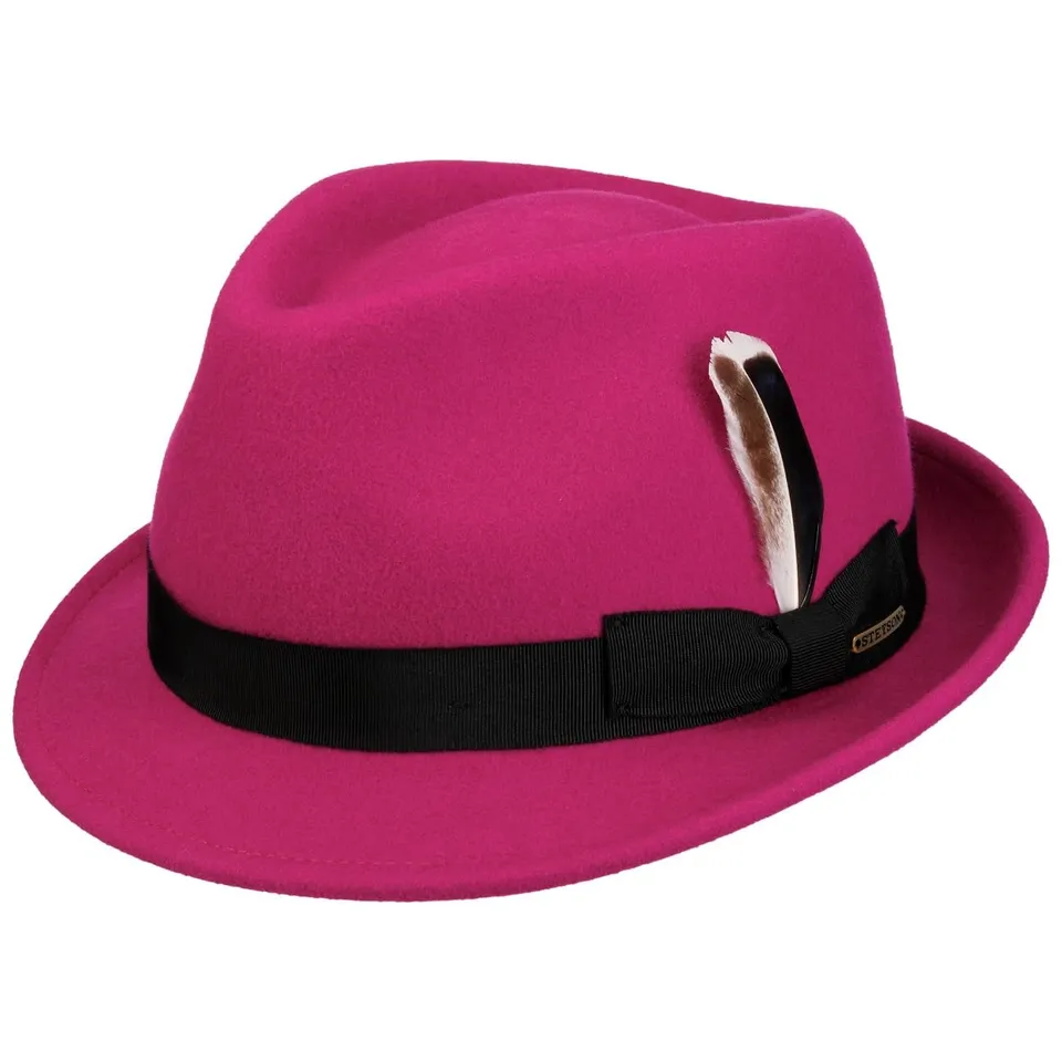 stetson-levamo-trilby-wollhut-wasserabweisend-pink-l-58-59-cm image 1