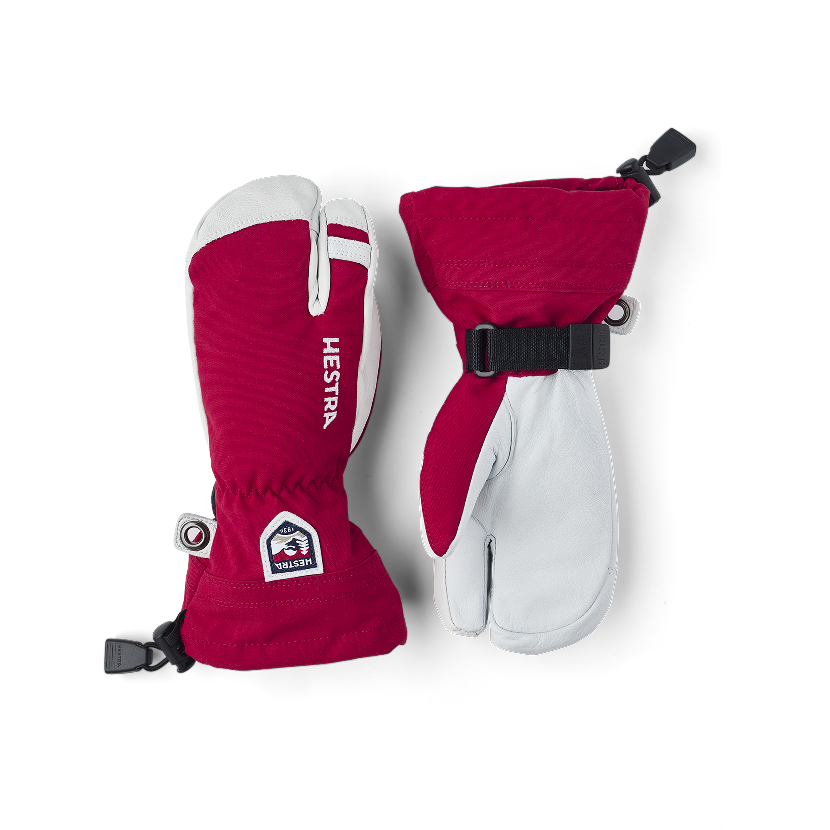 hestra-army-leather-heli-ski-jr-3-finger-kinder-skihandschuhe image 1
