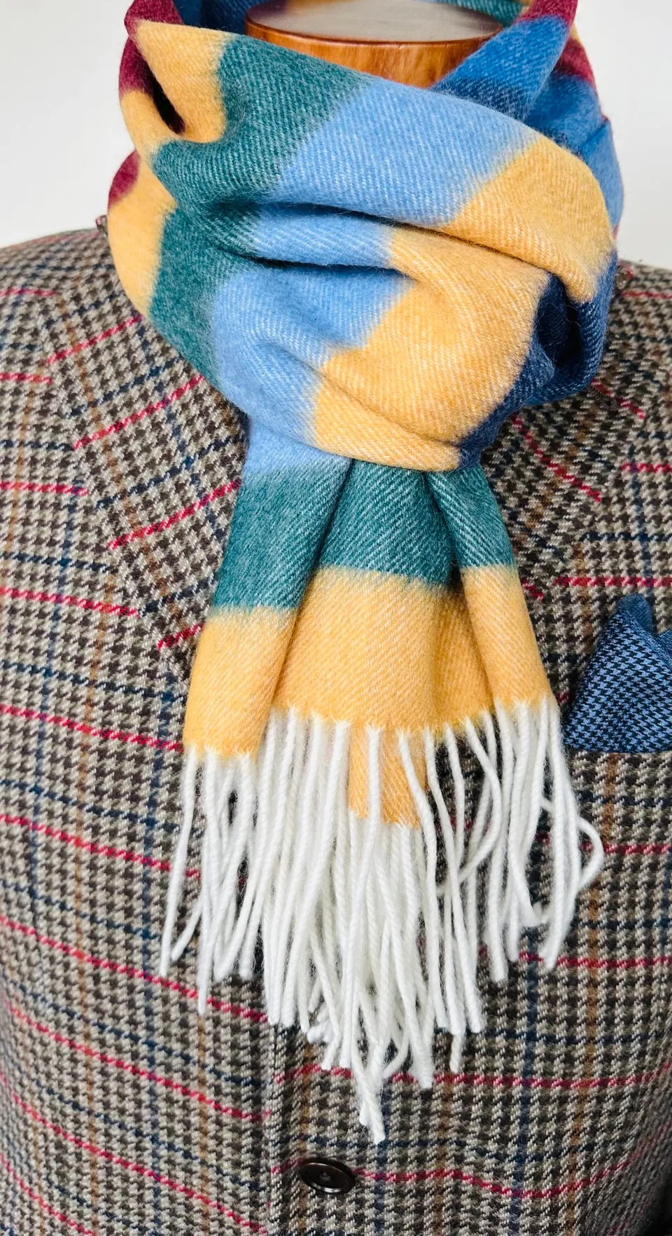 ascot-schal-wolle-kaschmir-multicolor-30-x-190-cm image 1