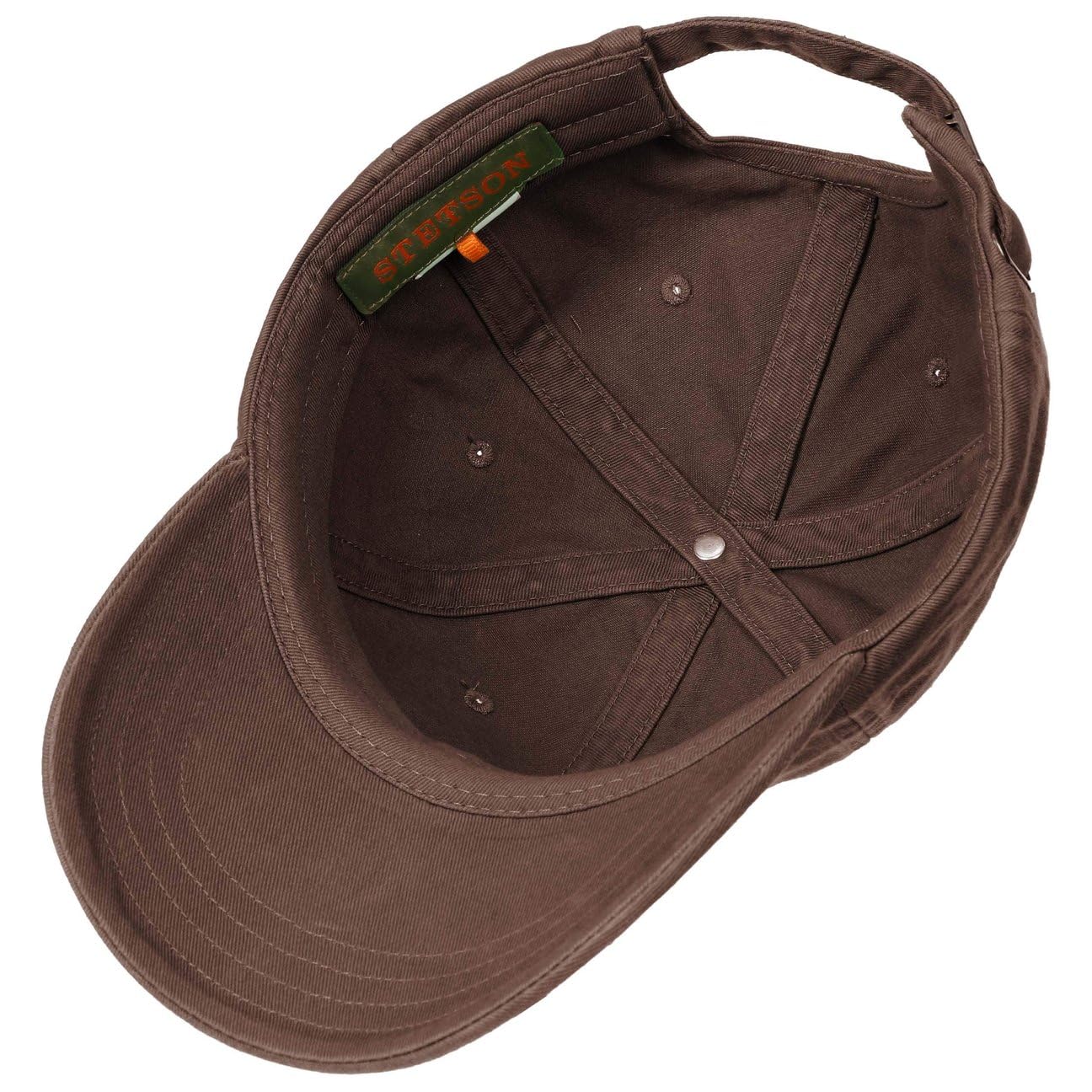 stetson-rector-baseballcap-baumwolle-uv-schutz-40-strapback-braun-one-size image 5
