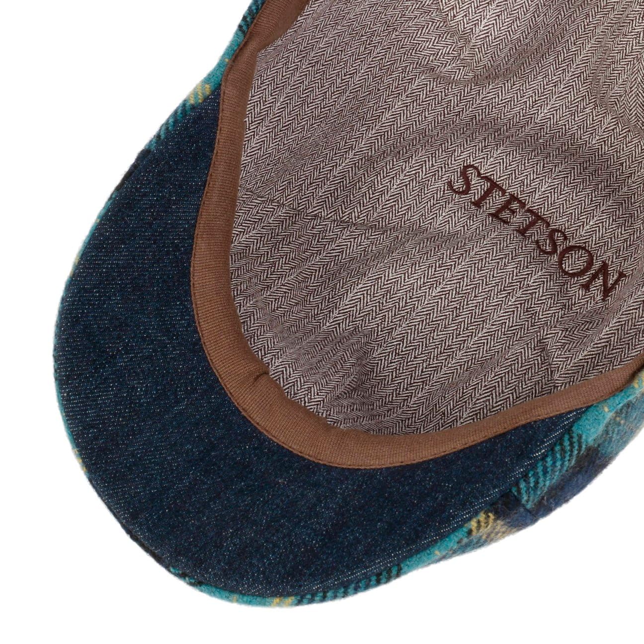 stetson-texas-genola-wool-check-flatcap-kariert-herren image 4