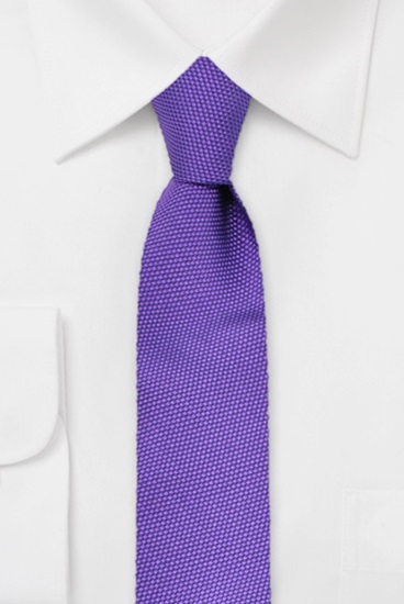 ascot-krawatte-uni-strukturiert-lila-seidenkrawatte-7-5-x-150-cm image 1