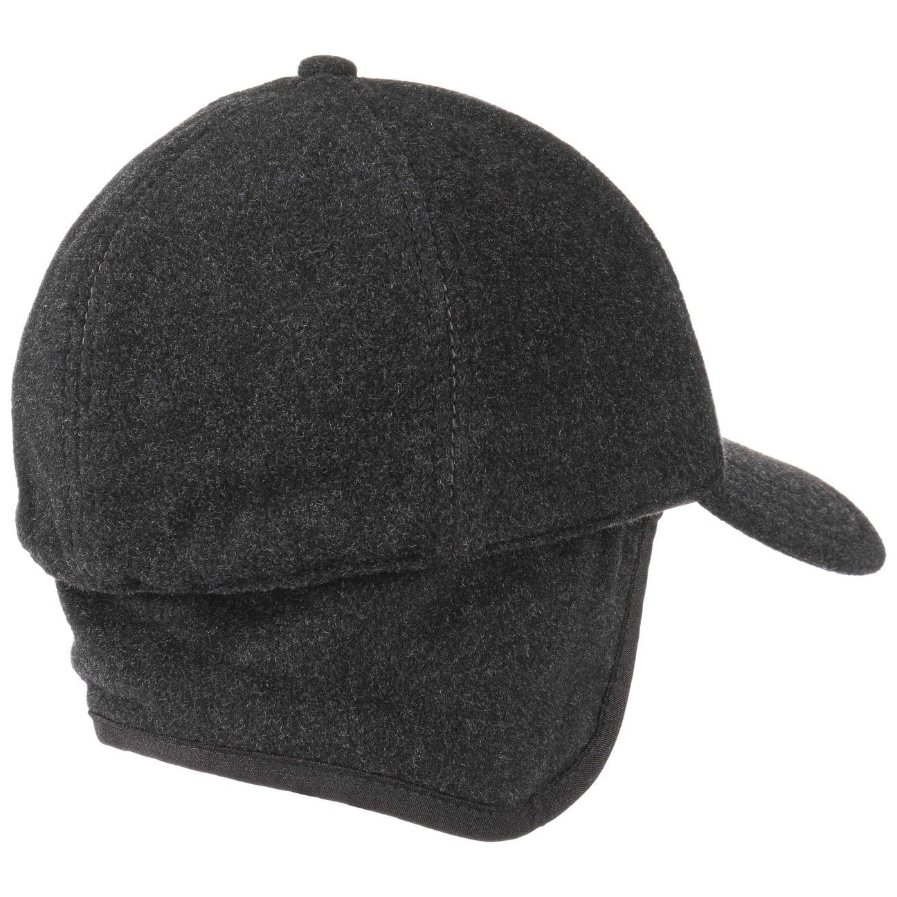 stetson-vaby-earflap-fullcap-6-panel-herren-wolle-anthrazit image 6