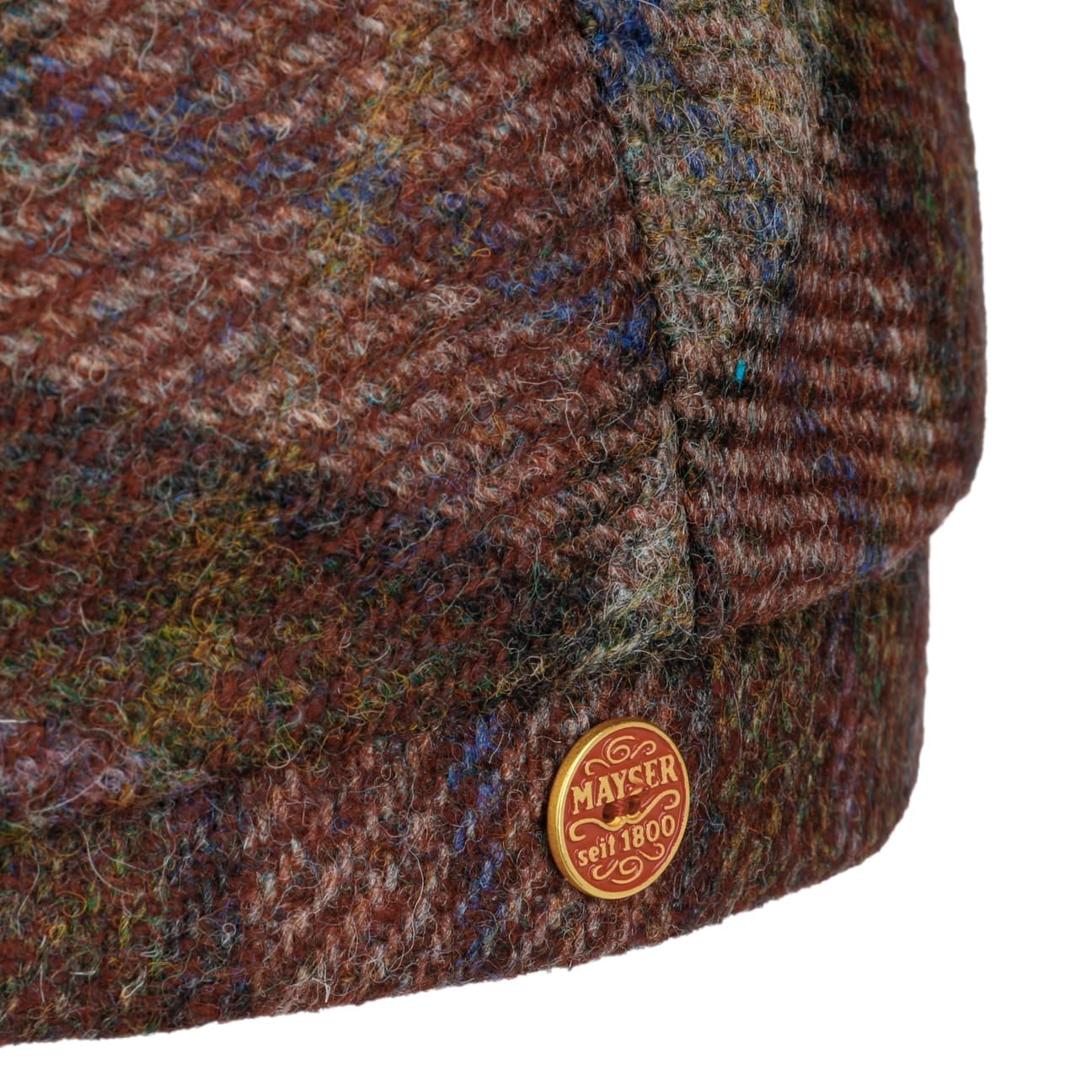 mayser-frankie-soft-shetland-flatcap-karierte-schieberm-tze-aus-reiner-schurwoll image 5