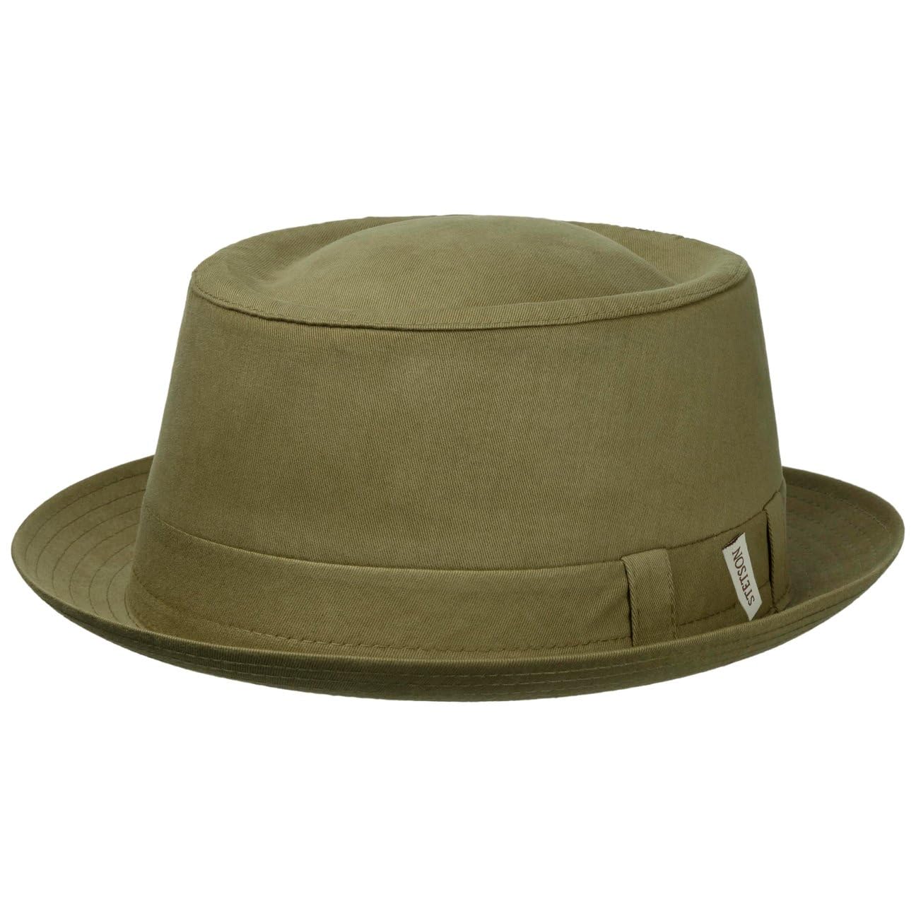 stetson-cotton-pork-pie-stoffhut-uni-made-in-italy image 6