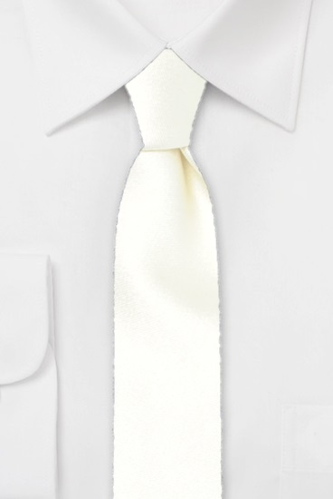 ascot-krawatte-uni-satin-wei-seidenkrawatte-7-5-x-150-cm image 1