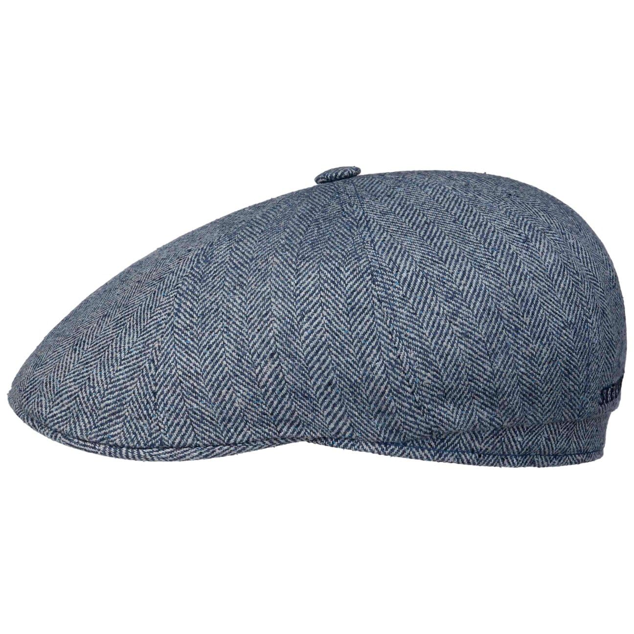 stetson-harridge-silk-flatcap-fischgrat-herren-schirmm-tze-mehrfarbig-made-in-ge image 1
