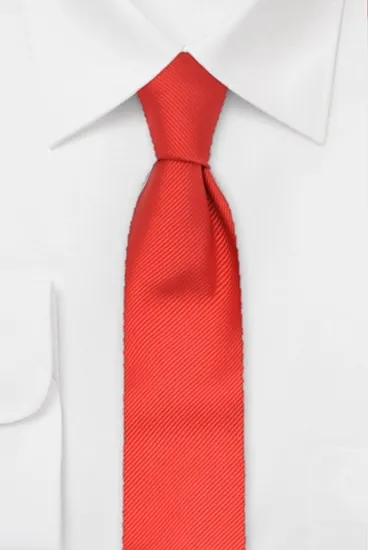ascot-krawatte-uni-rips-rot-aus-100-seide image 1