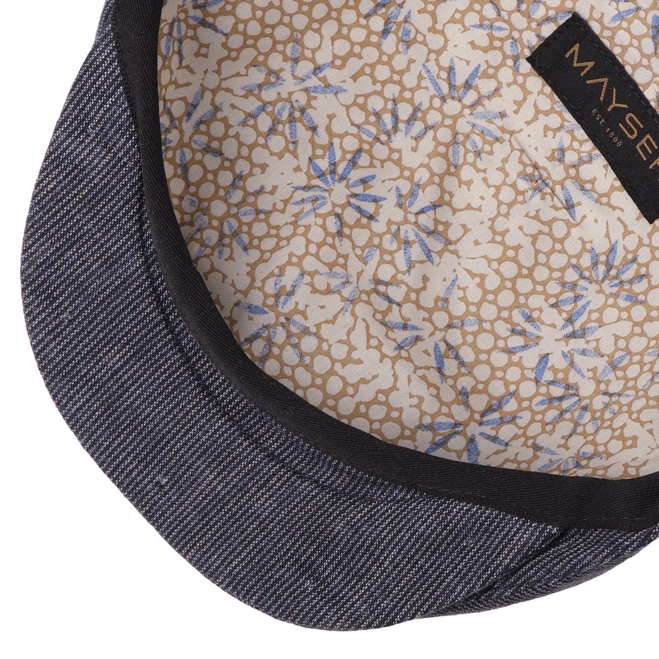 mayser-sidney-fine-stripes-flatcap-herren-leinen-flatcap image 3