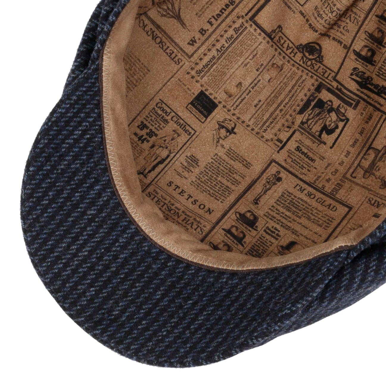 stetson-catwick-flatcap-schirmm-tze-gestreift-meliert-made-in-germany image 4