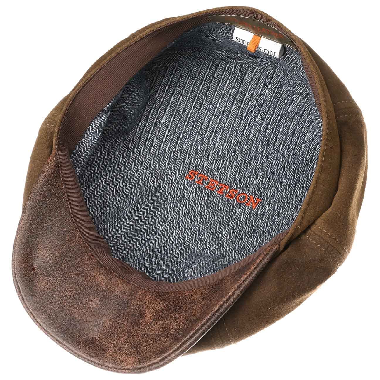stetson-hatteras-lamb-nappa-flatcap-leder-ballonm-tze-braun-m-56-57-cm image 5