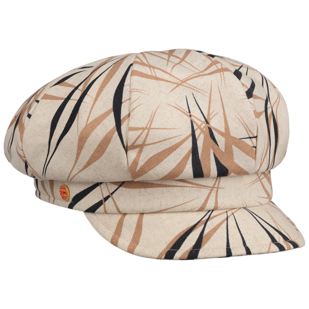 mayser-anja-floral-ballonm-tze-baker-boy-aus-leinen-mix image 1