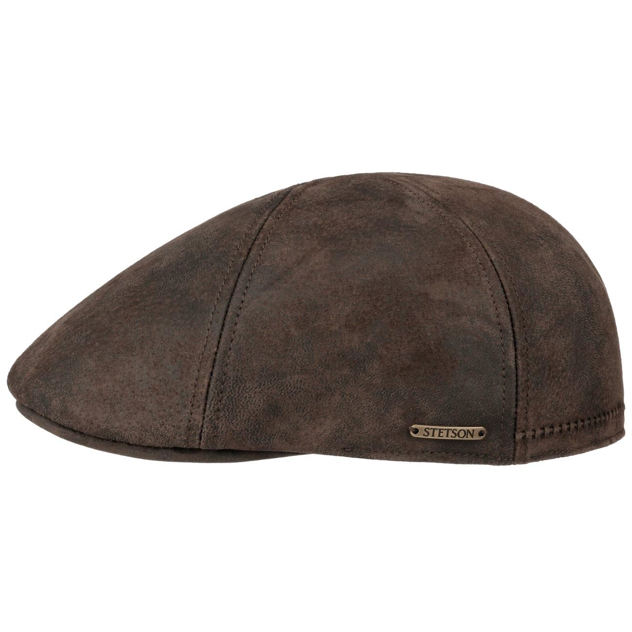 stetson-gatsby-texas-pig-skin-cap-herren-ballonm-tze-aus-echtleder-mit-futter image 1