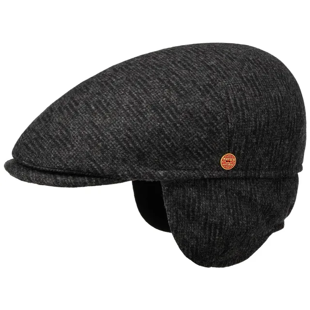 mayser-sidney-wool-ear-flaps-flatcap-herren image 1