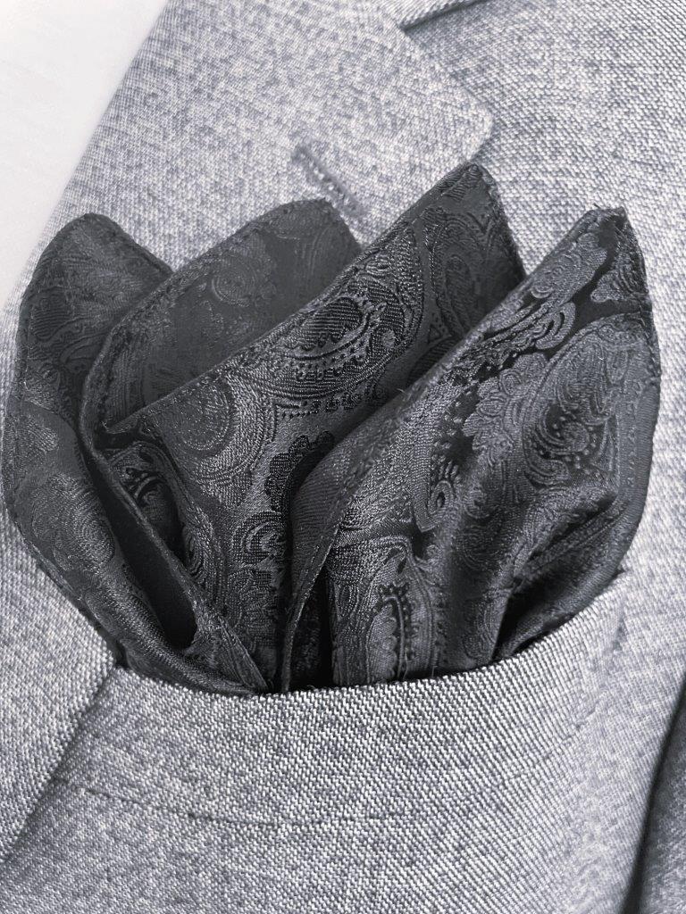 hemley-ziertuch-seide-paisley-schwarz-30-x-30-cm image 1