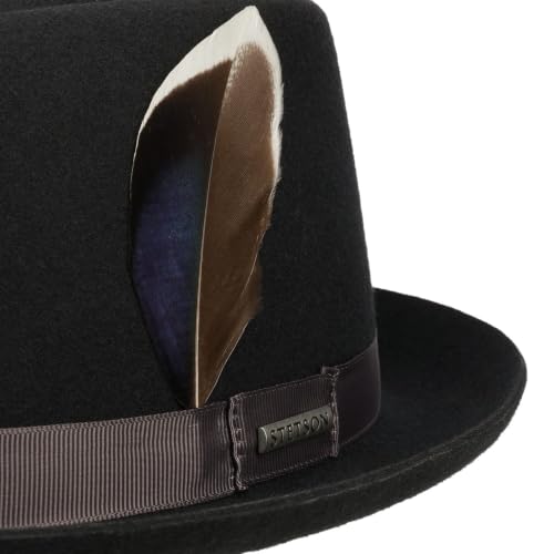 stetson-stenbrick-diamond-pork-pie-hut-wollfilz-asahi-guard-herren image 8