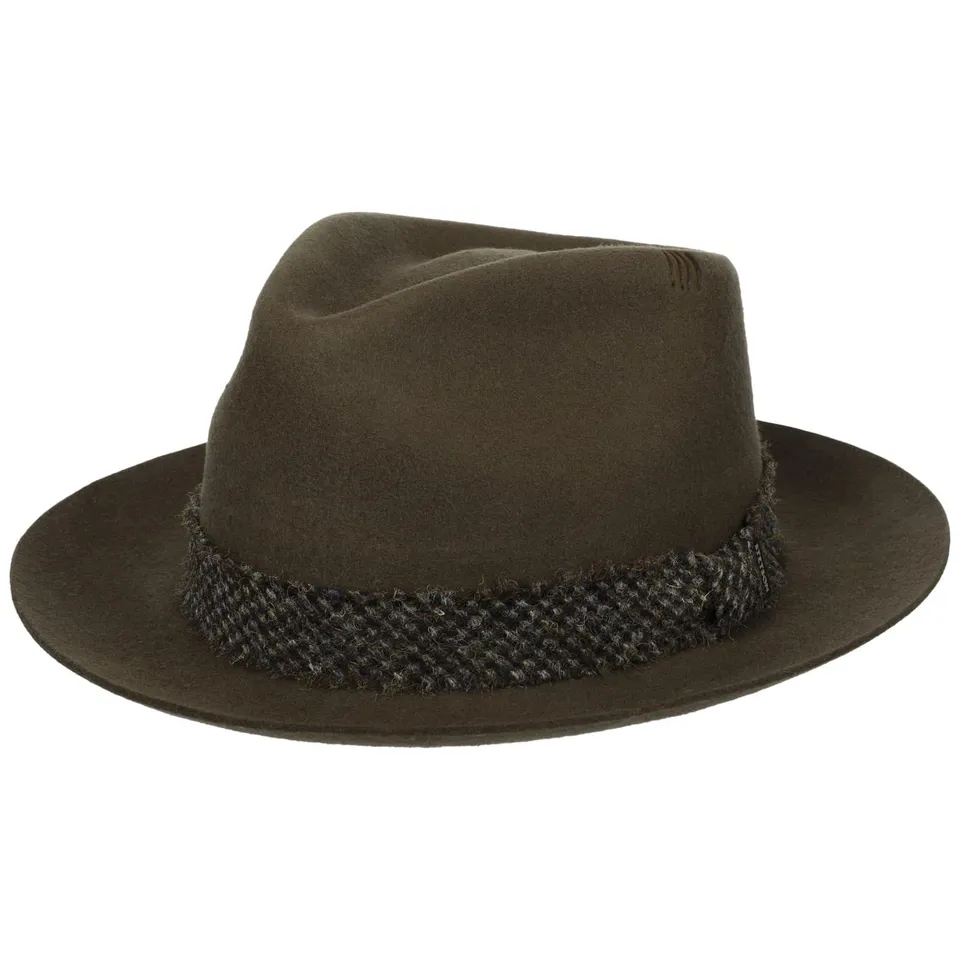 stetson-larscott-fedora-wollfilzhut-dunkelbraun-xl-60-61-cm image 1