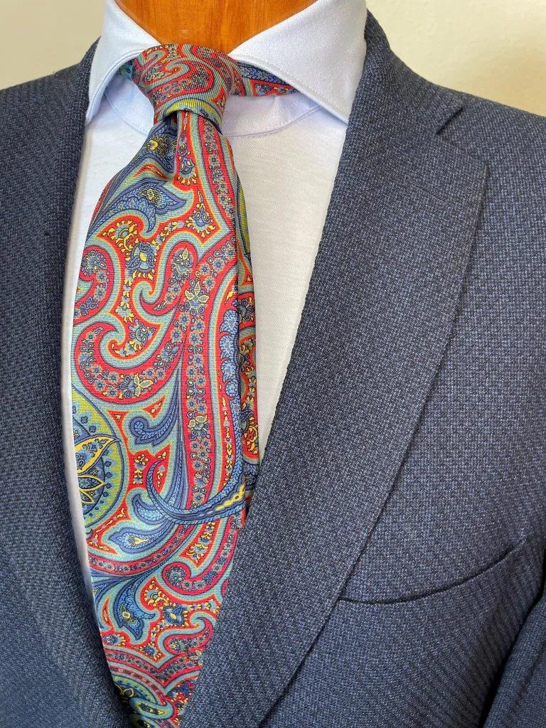 hemley-krawatte-seide-paisley-rot-blau-gelb-7-5-x-145-cm image 1